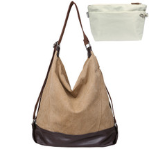 kilofly Large Bucket Hobo Travel Crossbody Shoulder Bag + Handy Pouch Combo