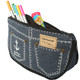 kilofly Womens Casual Shoulder Bag Tote Handbag + Canvas Pen Organizer Case Set