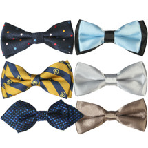 kilofly Pre-tied Adjustable Boys Baby Neck Bow Ties Mixed Value Pack, Set of 6