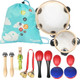kilofly Kids Mini Band Musical Instruments Rhythm Toys Value Pack [Set of 12]
