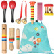 kilofly Kids Mini Band Musical Instruments Rhythm Toys Value Pack [Set of 8]
