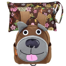 KF Baby Safety Harness Leash Toddler Backpack + Wet Dry Travel Bag, Set of 2