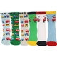 KF Baby Cars Non-Skid Cotton Socks Value Pack [6 Pairs Set], Infant to Toddler