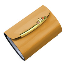 kilofly Business Credit Card Holder - Book Style with 26 Card Pockets, Gold