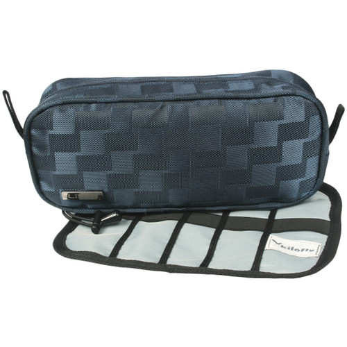 kilofly Cable Organizer Travel Pouch + Roll Up Folding Carry Case, Set of 2