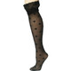 kilofly Thigh High Hold Ups Sheer Stockings Combo [2 Pairs] Bow & Polka Dots