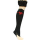 kilofly Thigh High Silicone Band Anti-Slip Hold Ups Stockings [2 Pairs Set]