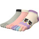 kliofly Mix & Match Low Cut No Show Ankle Full Toe Socks Vaule Pack, 3 Pairs