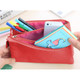 kilofly Canvas Multi Compartments Pencil Bag + Roll Up Pen Organizer Case