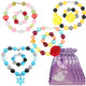 kilofly Princess Party Favor Jewelry Value Pack, Necklace & Bracelet, 4 Sets