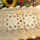 kilofly Crochet Cotton Lace Table Placemats Doilies Set, Oblong, 15 x 23 inch