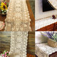 kilofly Handmade Crochet Lace Rectangular Table Runner, Various Sizes