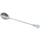 kilofly Rhinestone Stainless Steel Party Dessert Tea Spoon Value Pack, Set of 4