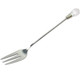 kilofly Rhinestone Stainless Steel Party Dessert Pastry Fork Value Pack, 4 Sets