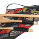 kilofly Wooden Japanese Fork Spoon Chopsticks 3 pcs Cutlery Set, Value Pack of 2
