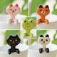 kilofly Kids Animal Coffee Tea Stirrer Small Dessert Ceramic Spoon, Set of 5
