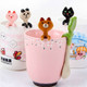kilofly Kids Animal Coffee Tea Stirrer Small Dessert Ceramic Spoon, Set of 5