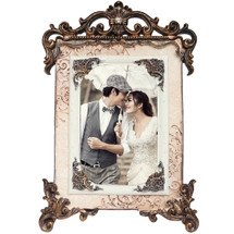 kilofly Vintage Table Top Decor Wedding Photo Picture Frame, 4x6 inch