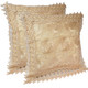 kilofly Decorative Vintage Lace Cushion Cover Pillow Case 15" x 15", Set of 2