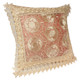 kilofly Decorative Vintage Lace Cushion Cover Pillow Case 15" x 15", Set of 2