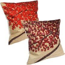 kilofly Home Decorative 3D Print Throw Pillow Cover Case, 18" x 18" [Set of 2]