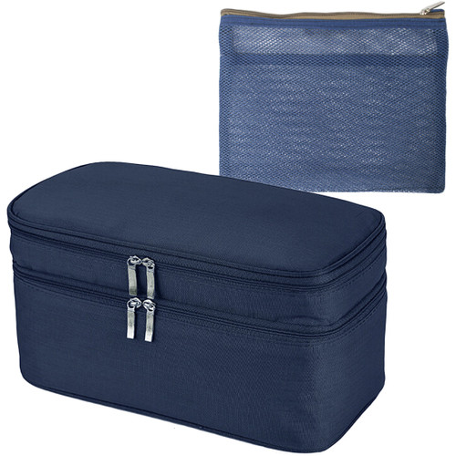 kilofly Portable Travel Underwear Lingerie Bra Storage Bag + Handy Pouch Set