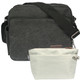 kilofly Multi Pockets Zipper Canvas Messenger Shoulder Bag + Handy Pouch Combo