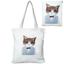 kilofly Cotton Canvas Shopping Tote Shoulder Bag + Matching Pouch Combo Set