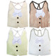 KF Baby Boys Girls Large Super Absorbent Dress Up Bowtie Bibs, Value Pack of 4