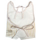 KF Baby Boys Girls Large Super Absorbent Dress Up Bowtie Bibs, Value Pack of 4