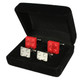 kilofly Cufflinks Combo [Set of 2 pairs] - Building Block, with Velvet Gift Box