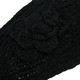 kilofly Crochet 3D Rose Winter Knit Headband, with Faux Pearl Flower Hair Band