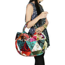 kilofly Bohemian Top Handle Cloth Shoulder Bag Handbag Tote