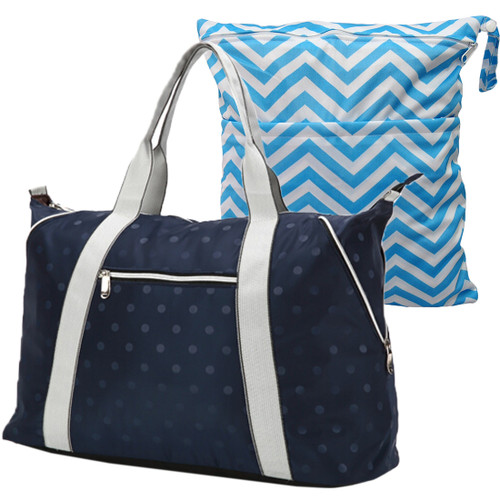 KF Baby Large Capacity Diaper Bag Organizer 21" + Diaper Wet Dry Bag Value Combo