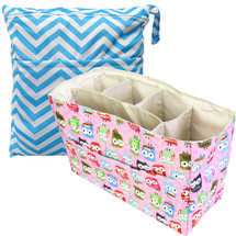 KF Baby Diaper Bag Insert Organizer, Pink, Value Combo Set
