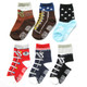 KF Baby Non-Skid Baby Boy Shoe Socks, 6 pairs, for 12 - 24 Months