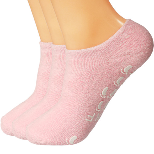 kilofly Non-Skid Soft Cotton Gripper Socks Value Pack, Set of 3 Pairs