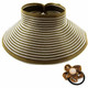 kilofly Roll Up Wide Brim Sun Visor Hat - for Girls