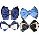 kilofly 4pc Women's Two-Way Snood Net Bow Barrette Hair Clip Bun Cover Set