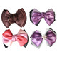 kilofly 4pc Women's Two-Way Snood Net Bow Barrette Hair Clip Bun Cover Set