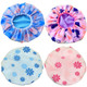 kilofly 4pc Waterproof Reusable Bath Hat Beauty Salon Spa Terry Lined Shower Cap