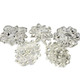 kilofly 14pc Bridal Rhinestone Crystal Flower Bouquet Corsage Wedding Brooch Pin