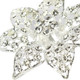 kilofly 14pc Bridal Rhinestone Crystal Flower Bouquet Corsage Wedding Brooch Pin