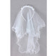 kilofly Girls First Communion Flower Headband Veil + Necklace Bracelet Value Set