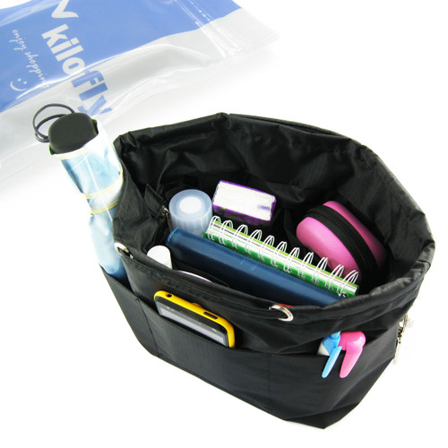 kilofly Purse Insert Tote Cosmetic Make-Up Bag Handbag Organizer