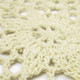 kilofly Handmade Crochet Cotton Lace Table Placemats Sofa Doilies, 2pc, Square, Beige,19.6 inch