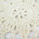 kilofly Handmade Crochet Cotton Lace Table Placemats Sofa Doilies, Square, Beige, 23 inch