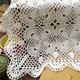 kilofly Handmade Crochet Cotton Lace Table Placemats Sofa Doilies, Square, White, 27 inch