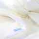 kilofly Home Decor Throw Pillow Cover, 18" x 18", 3D Dahlia, Off White
