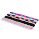 kilofly 4pc Girls Nonslip Grip Braided Headbands Teens Sports Hair Elastic Bands